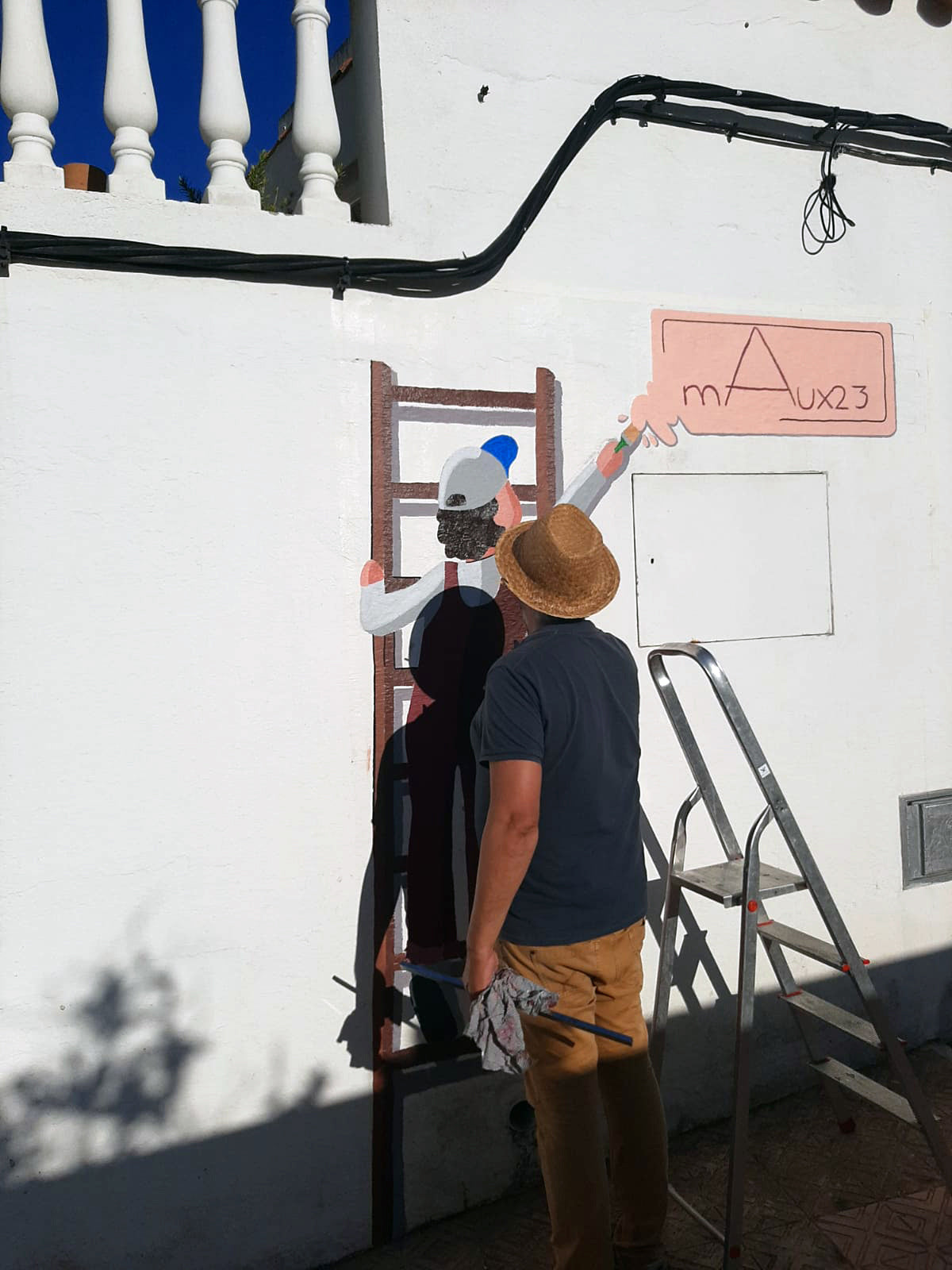 Mural en Es Migjorn gran para la asociación Maux 23