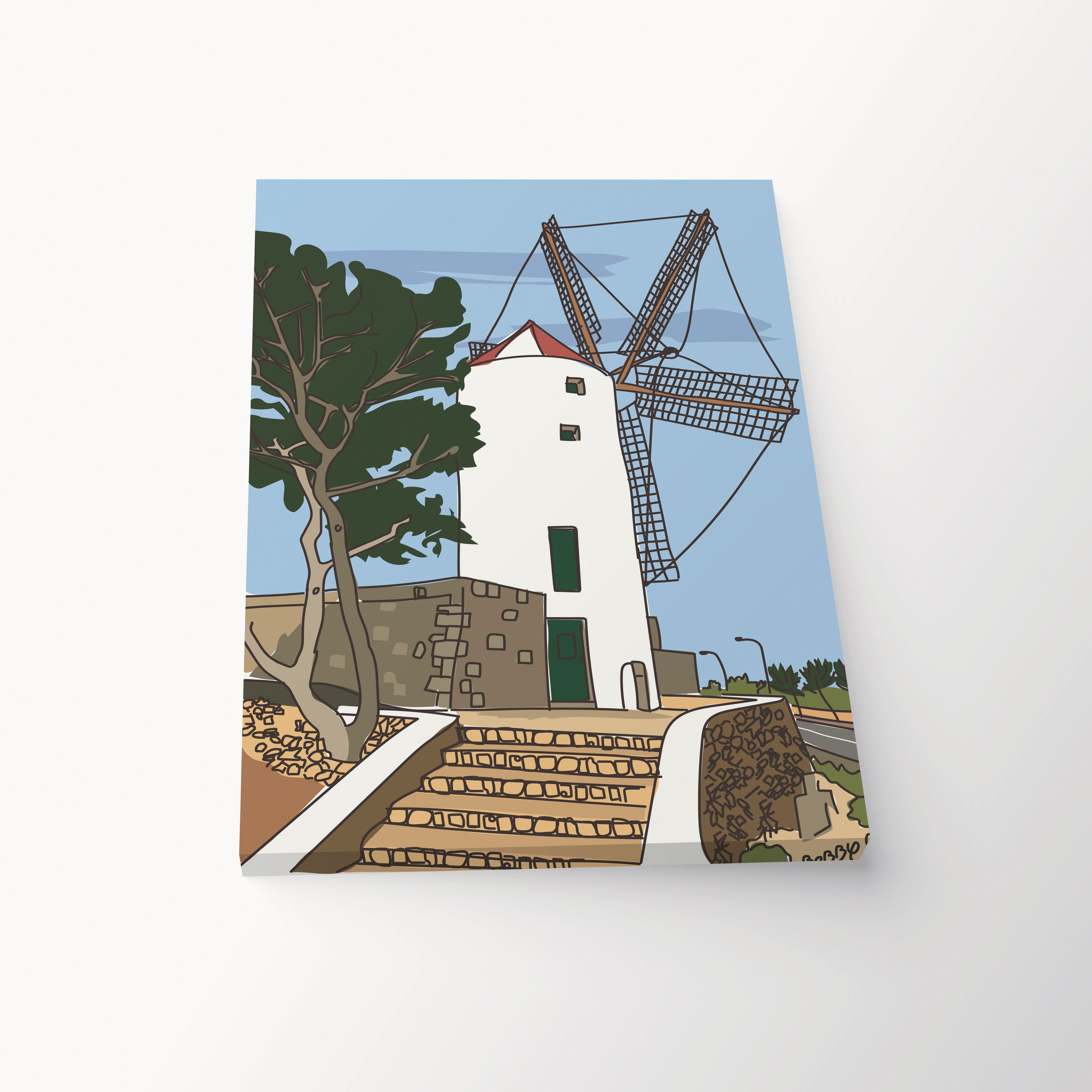 Lámina Molino de Es Castell