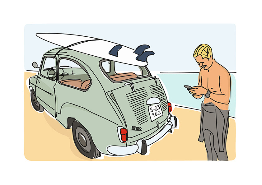 Feuille 600 surfeur 