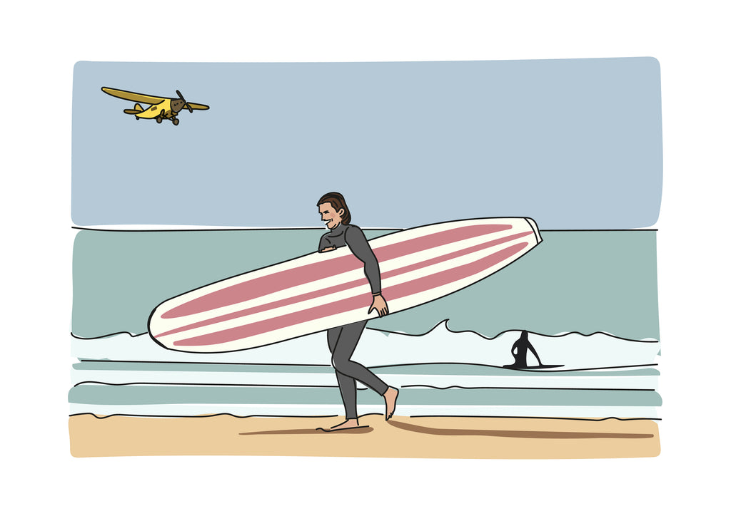 Feuille de longboard courte 