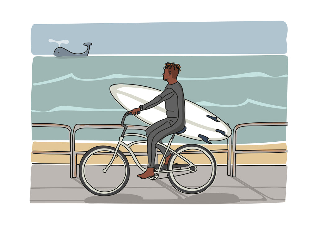Affiche BICI SURF 