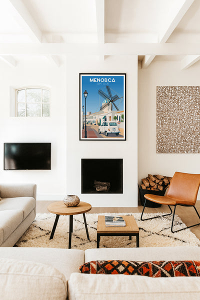 Póster y láminas neovintage Sant Lluís - Menorca