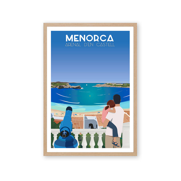 Póster y láminas neovintage Arenal d´en Castell