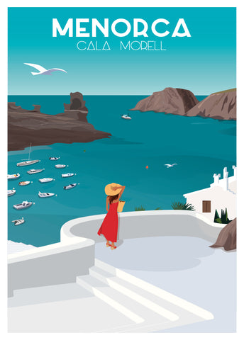 Poster Cala Morell - Menorca