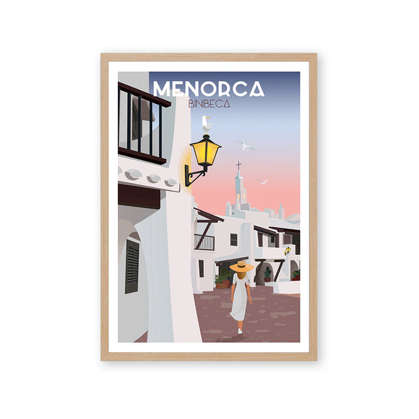 Póster y láminas neovintage Binibeca - Menorca