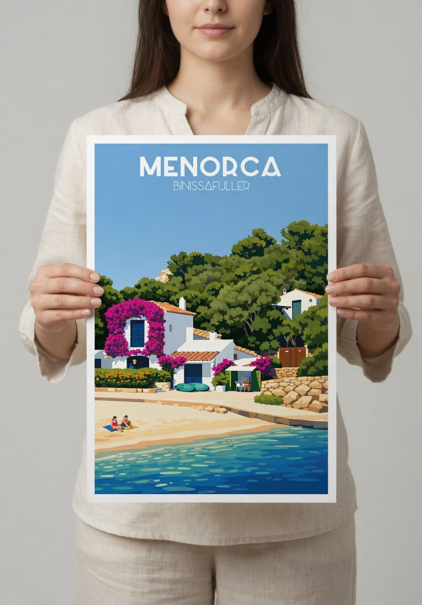 Affiche de la plage de Cavalleria