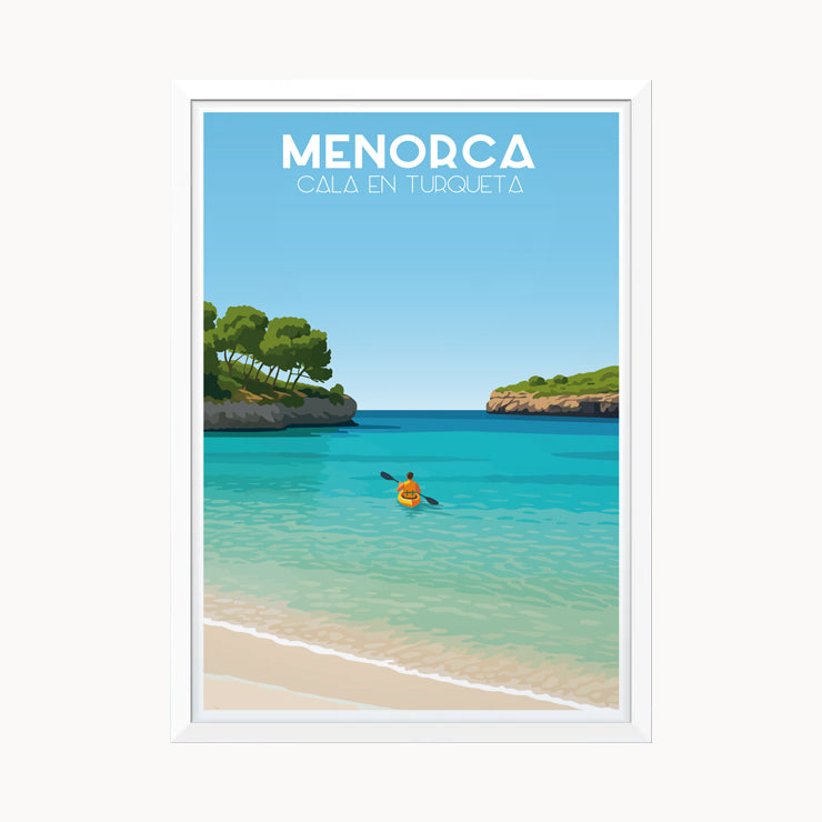 Póster Cala en Turqueta