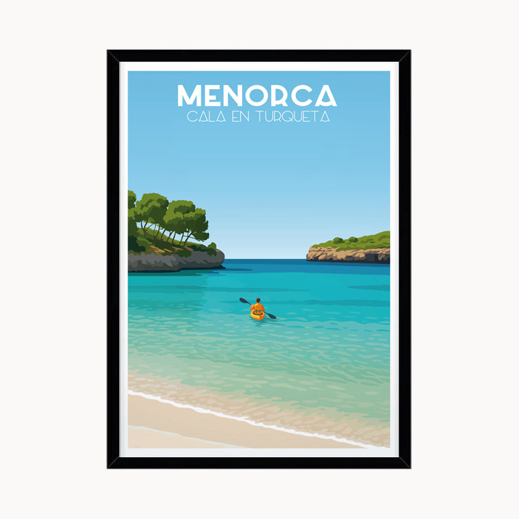 Póster Cala en Turqueta