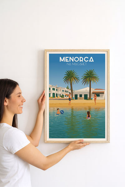 Póster y láminas neovintage Na Macaret - Menorca