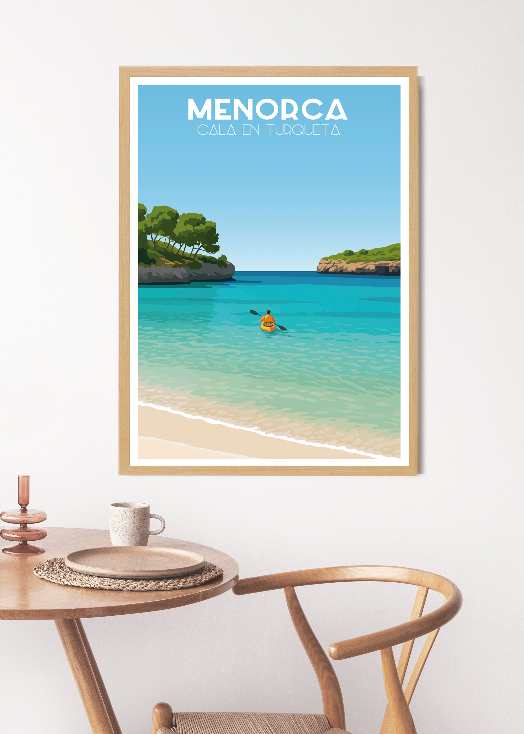 Póster Cala en Turqueta