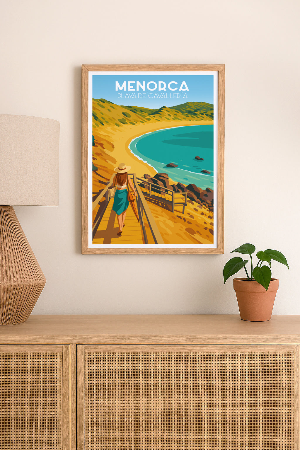 Affiche de la plage de Cavalleria