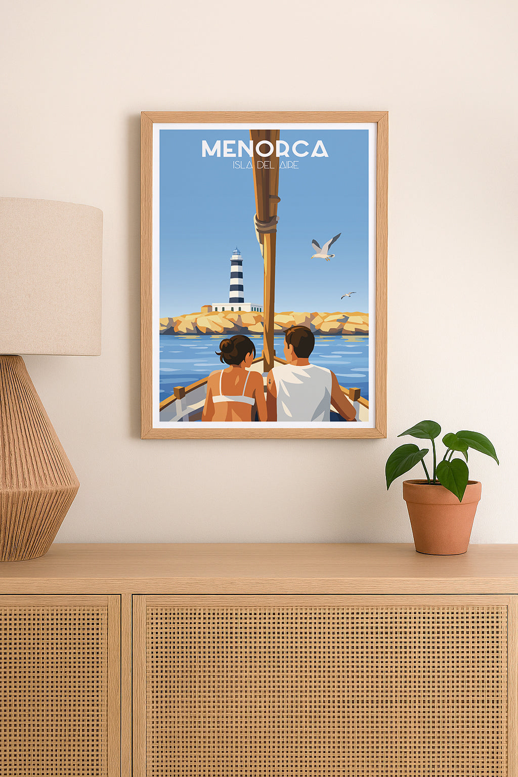 Póster Faro de la Isla del Aire