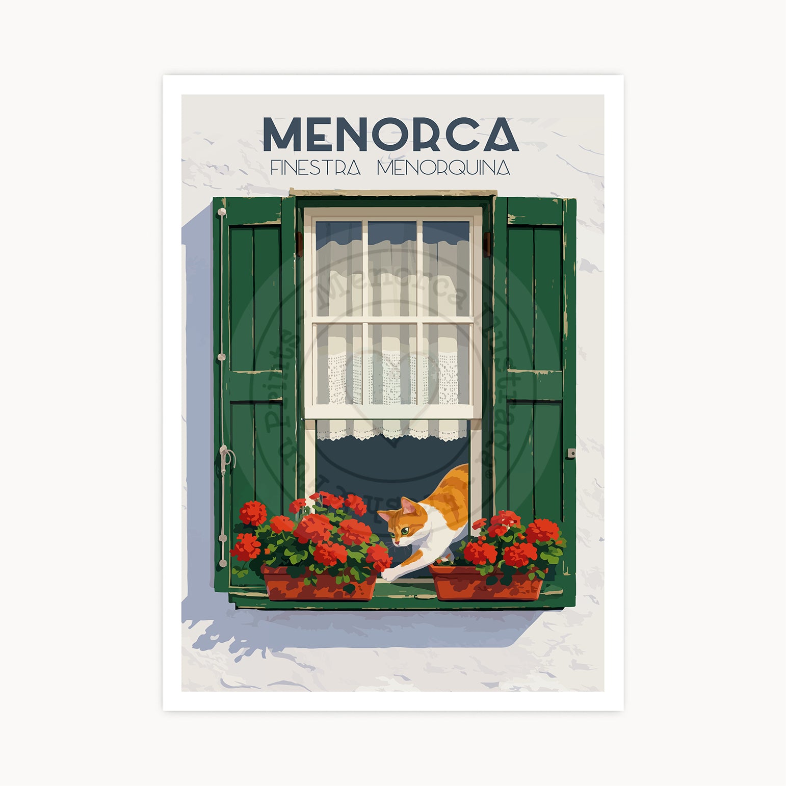 Póster Ventana Menorquina
