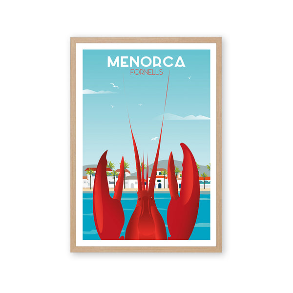 Póster y láminas neovintage Fornells - Menorca