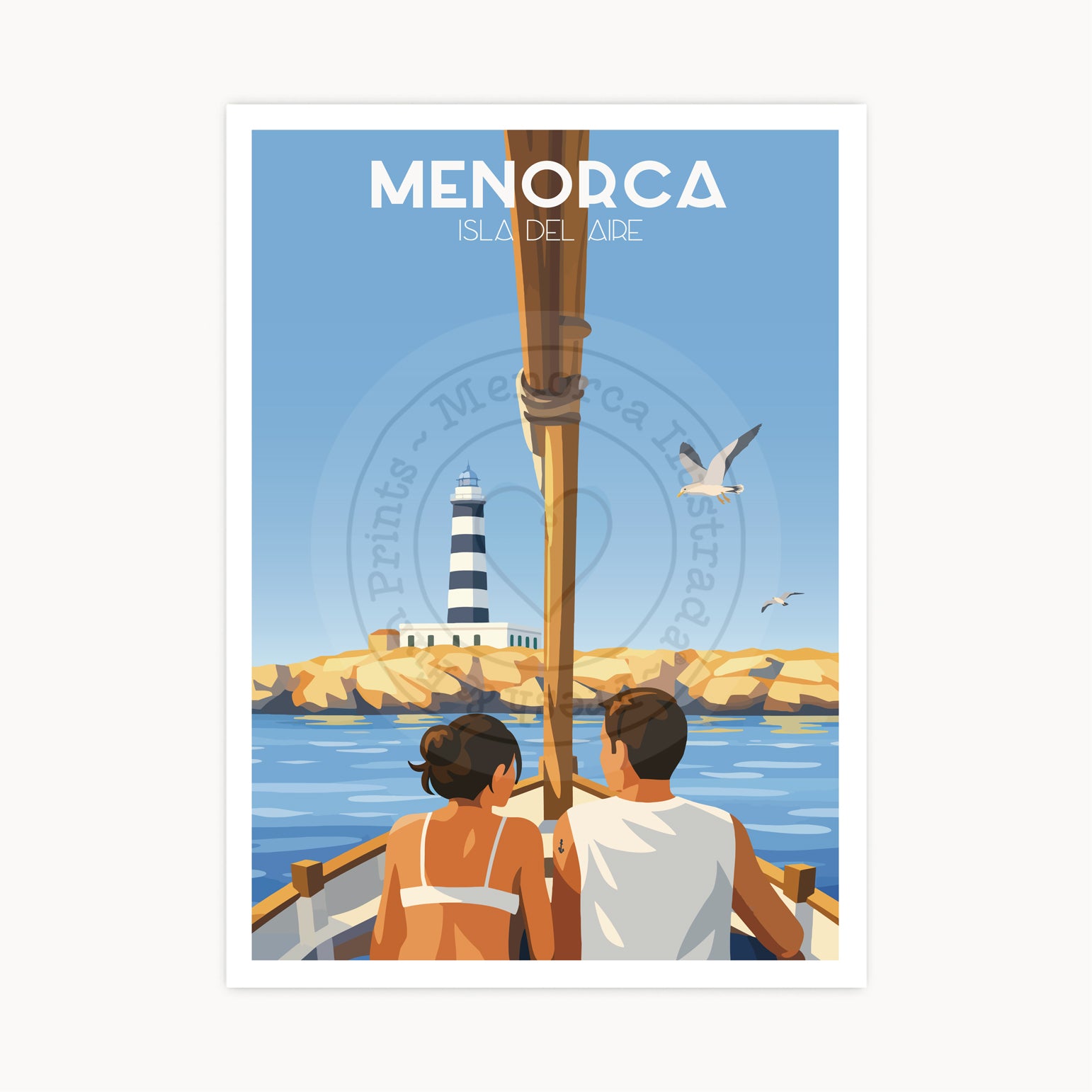 Póster Faro de la Isla del Aire