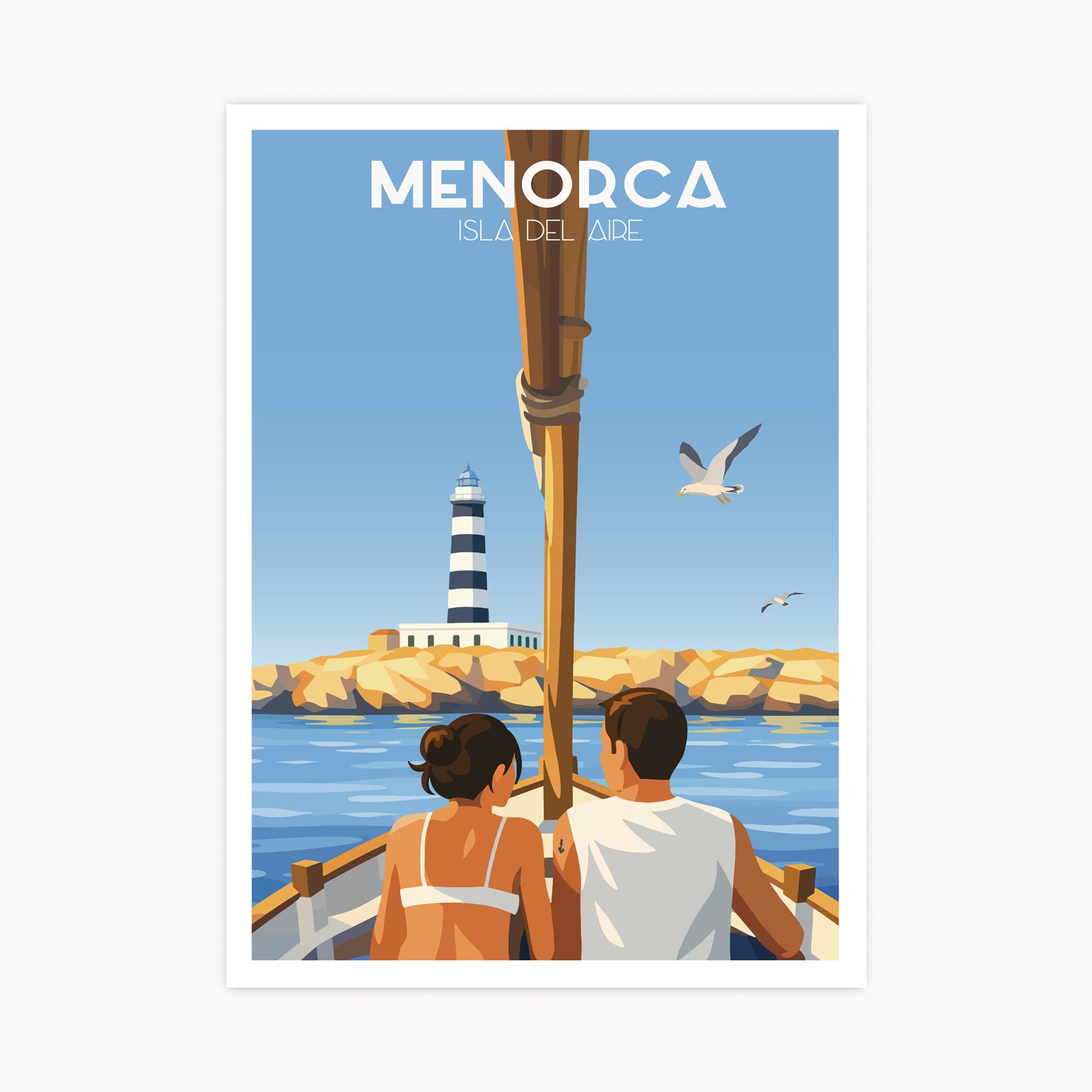 Póster Faro de la Isla del Aire