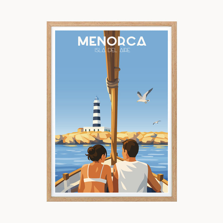 Póster Faro de la Isla del Aire