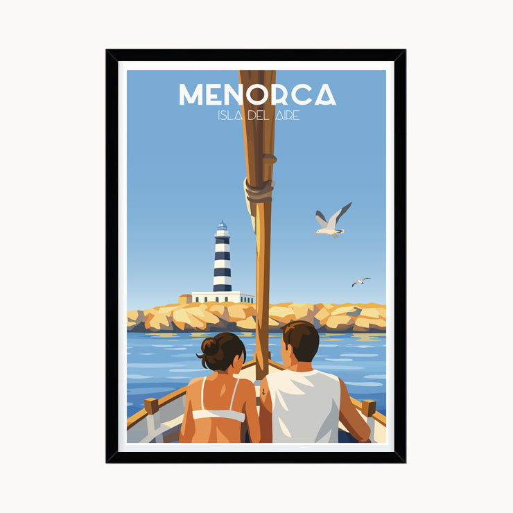 Póster Faro de la Isla del Aire