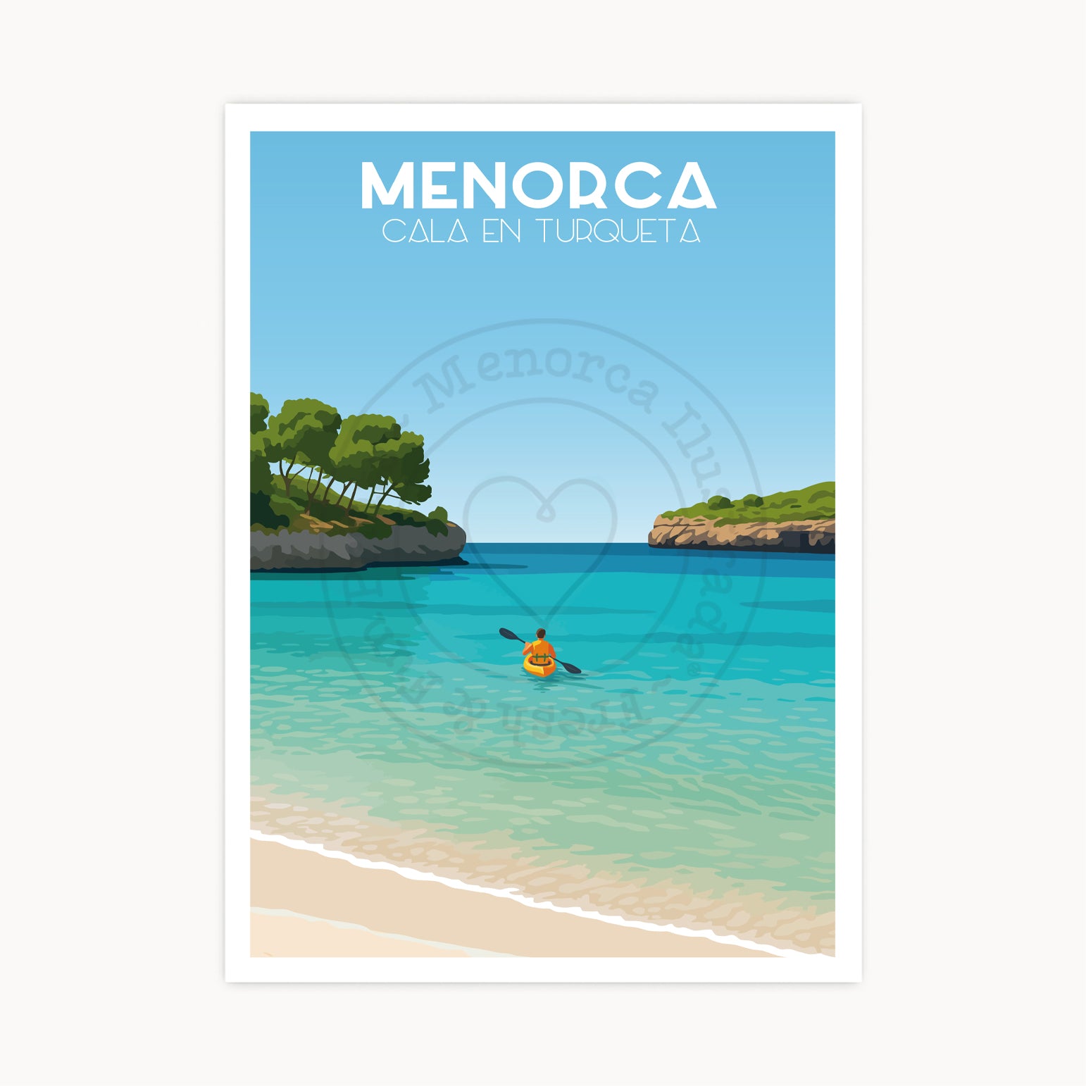 Póster Cala en Turqueta