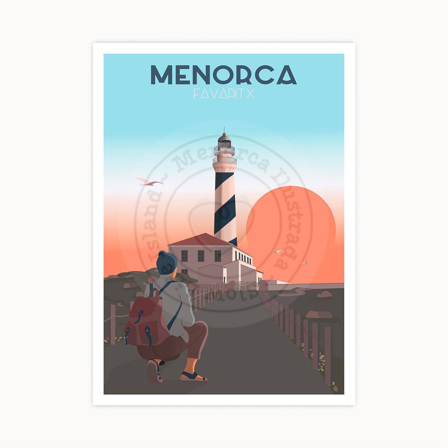 Favaritx Lighthouse Poster