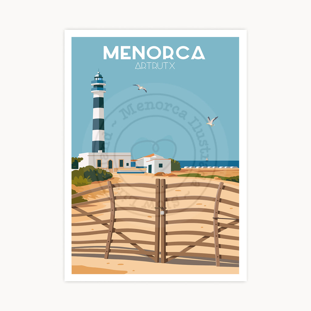 Artrutx Lighthouse Poster