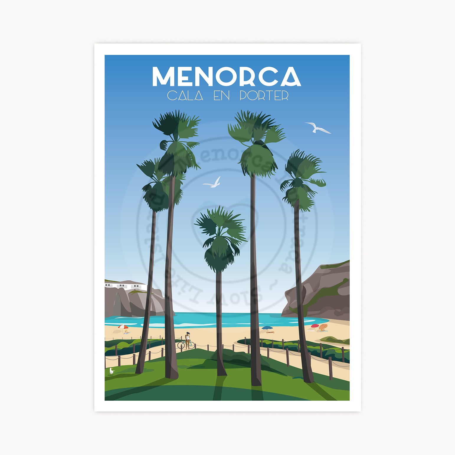 Póster Cala en Porter