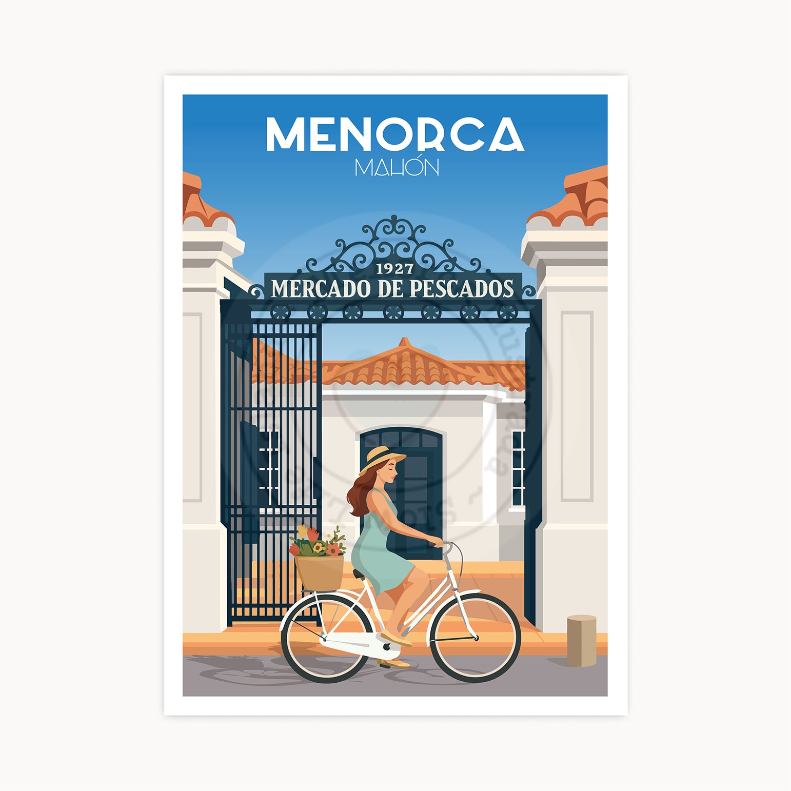 Póster Mercado de Pescados de Maó