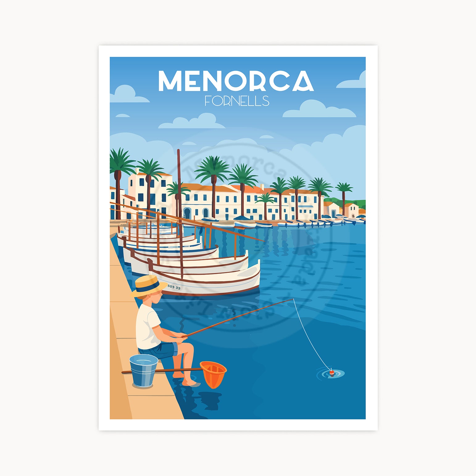 Póster Puerto de Fornells