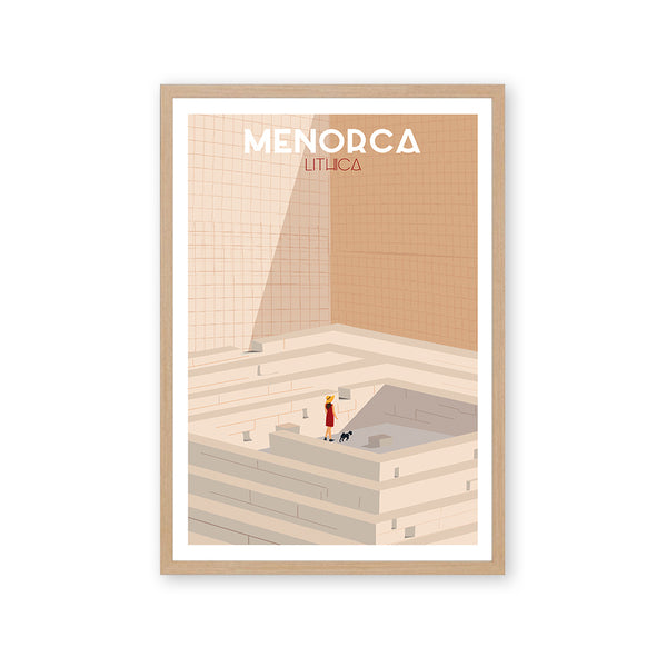 Póster y láminas neovintage Lithica - Menorca