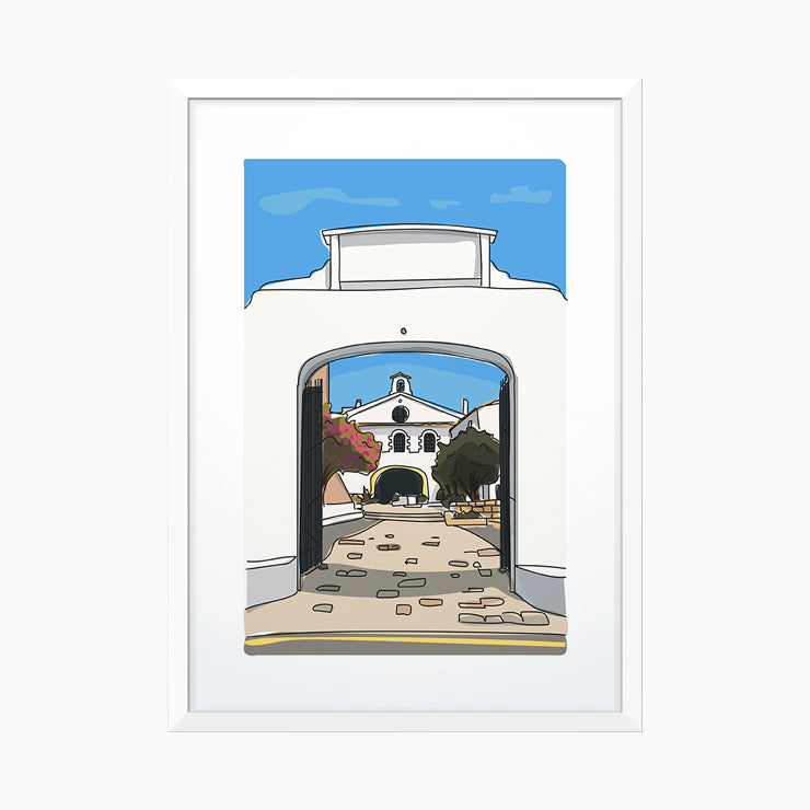 Print of the Sanctuary of Monte Toro