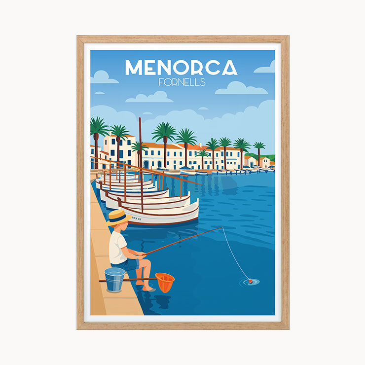 Póster Puerto de Fornells