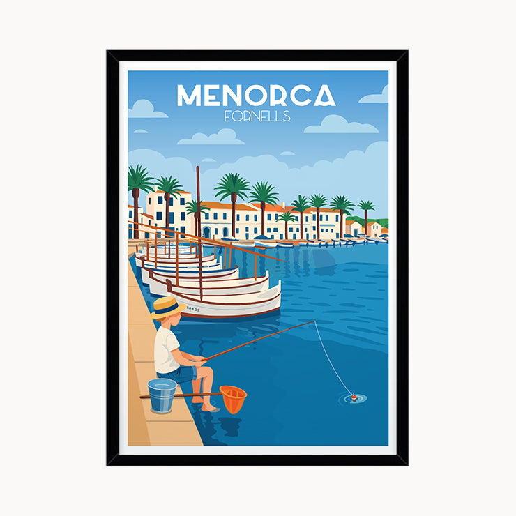 Póster Puerto de Fornells