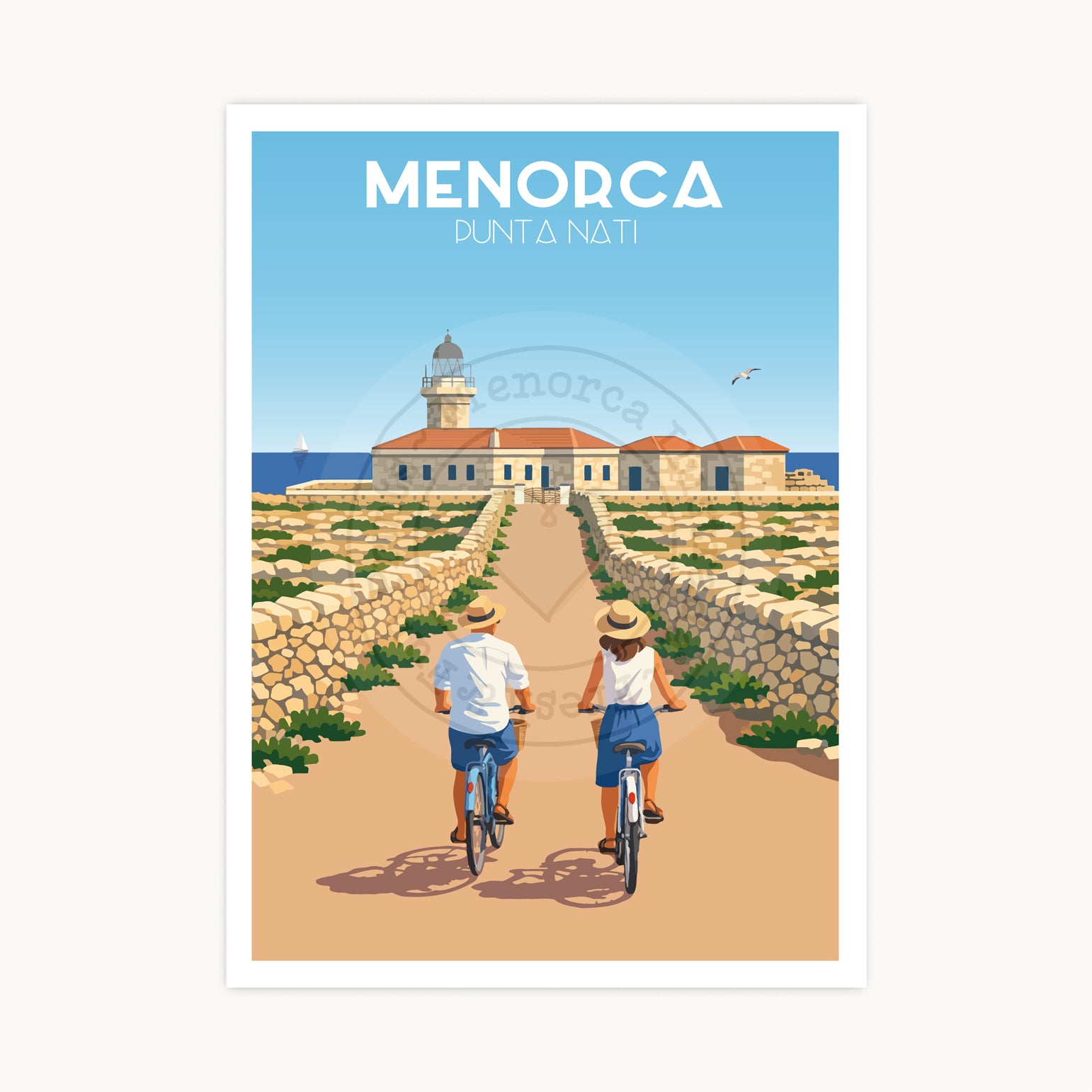 Affiche de la plage de Cavalleria