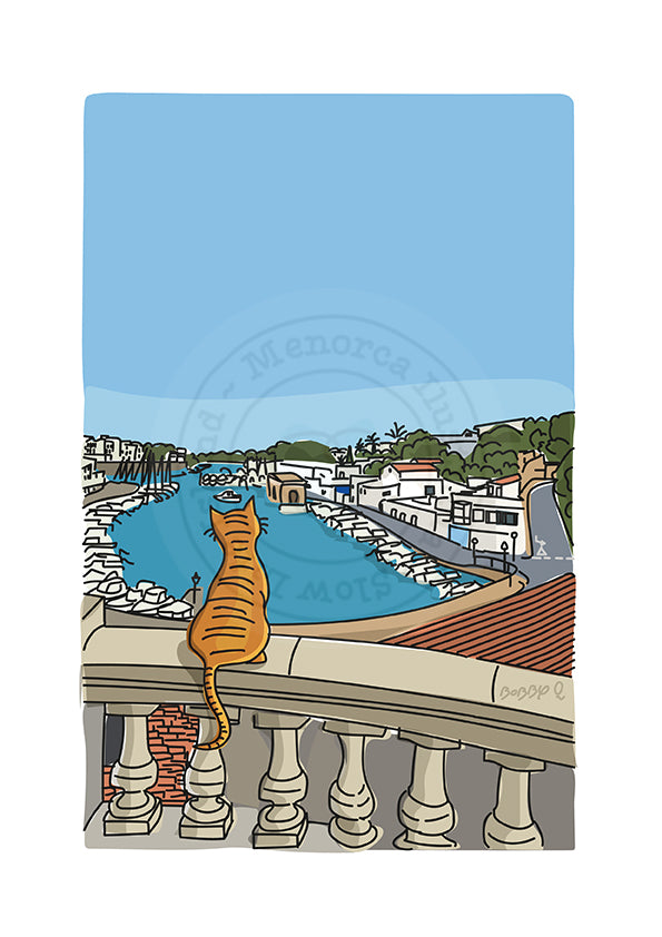 Cat Print Port Ciutadella