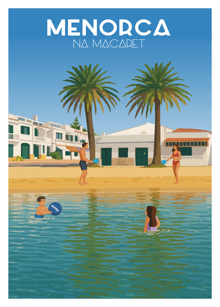 Póster y láminas neovintage Na Macaret - Menorca