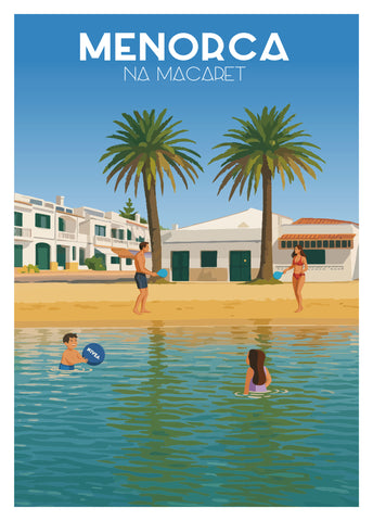 Póster y láminas neovintage Na Macaret - Menorca