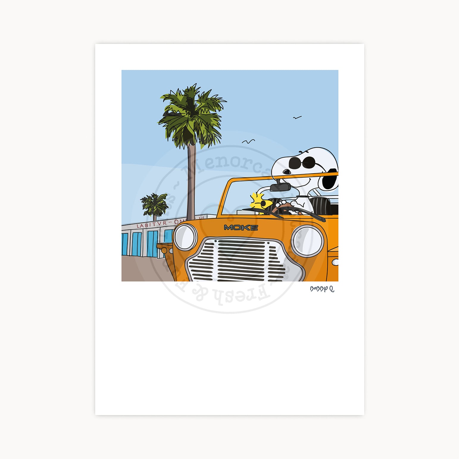 Affiche de la plage de Cavalleria
