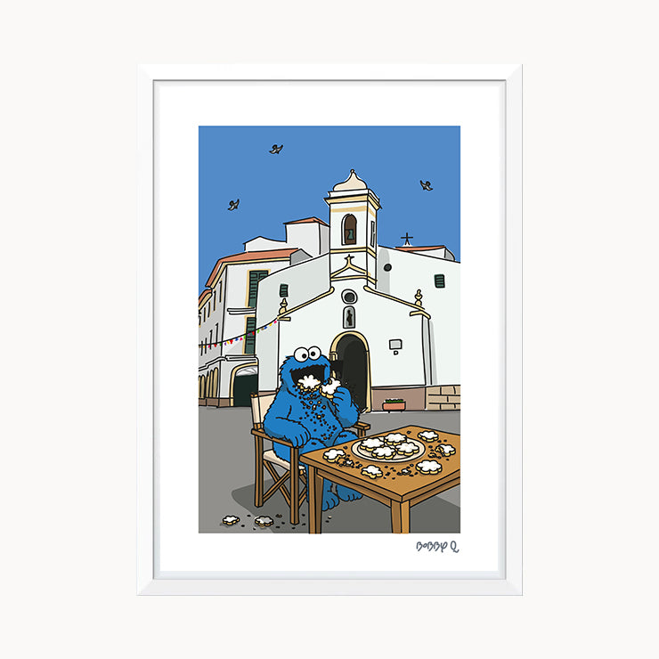Lámina Triki (El Monstruo de las Galletas) en Es Migjorn
