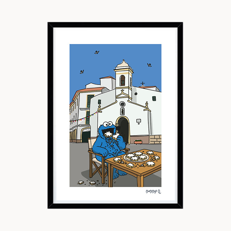 Lámina Triki (El Monstruo de las Galletas) en Es Migjorn