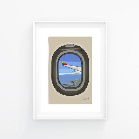 Lámina Menorca (Fornells) a vista de pájaro