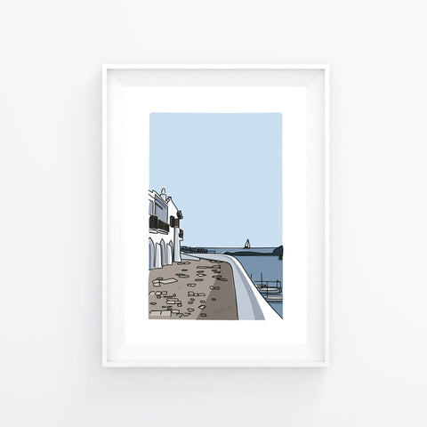 Lámina paseo marítimo Binibeca