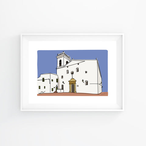 Lámina Iglesia Es Mercadal