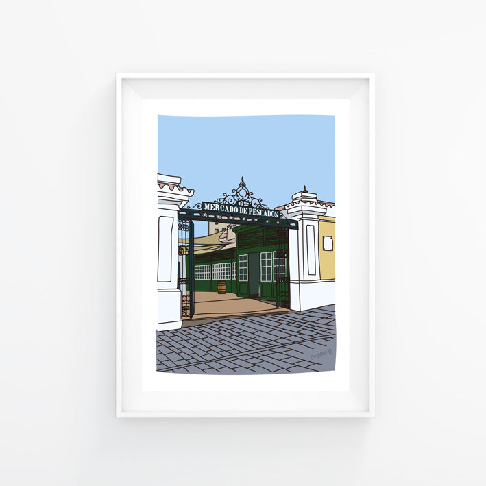 Maó Fish Market Print