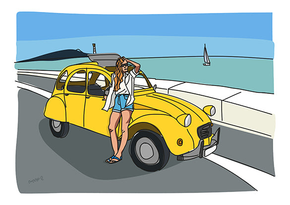 Lámina Chica 2CV