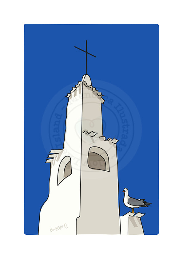 Lámina campanario de Binibeca II