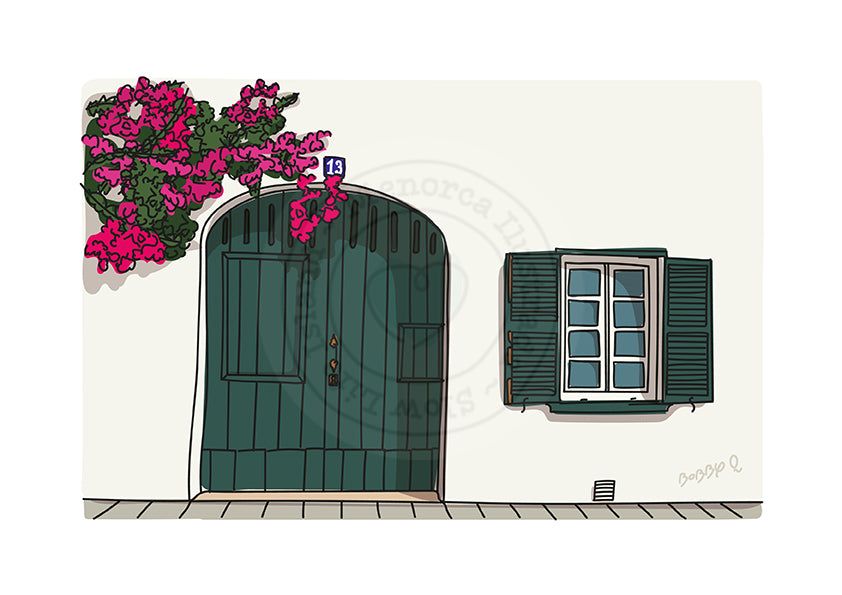 Bougainvillea Print Es Mercadal