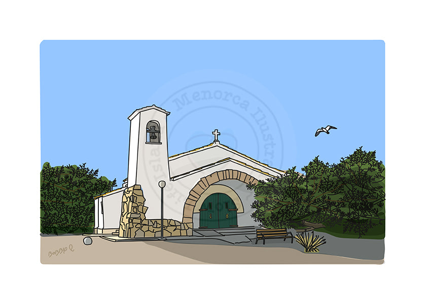 Print of the Church of Na Macaret