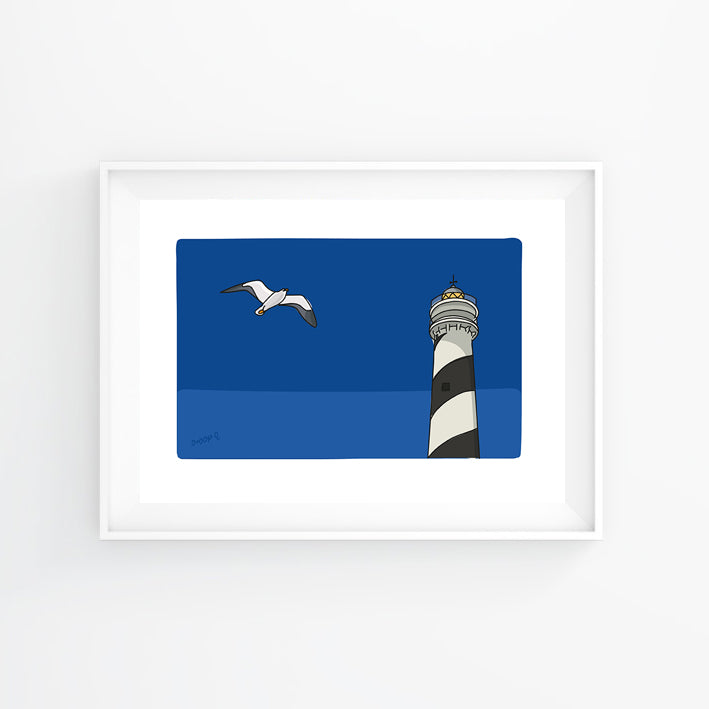 Favaritx Lighthouse print close-up
