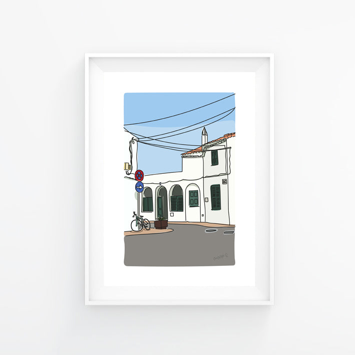 Print of a walk through Fornells