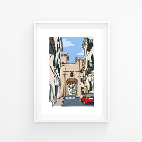 Lámina Portal de San Roc, Maó